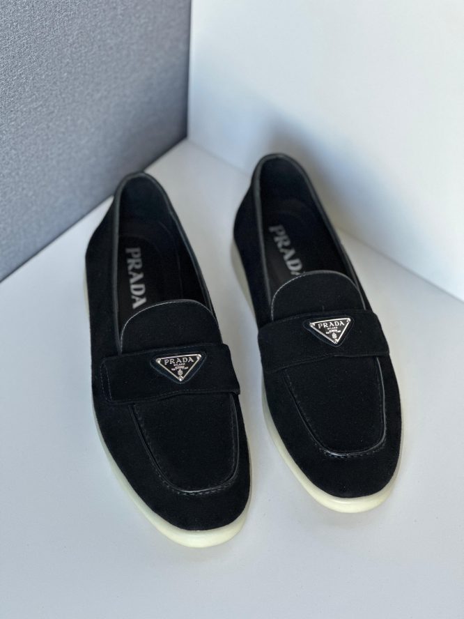 PRADA- Suede - leather Loafer