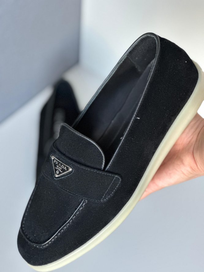 PRADA- Suede - leather Loafer