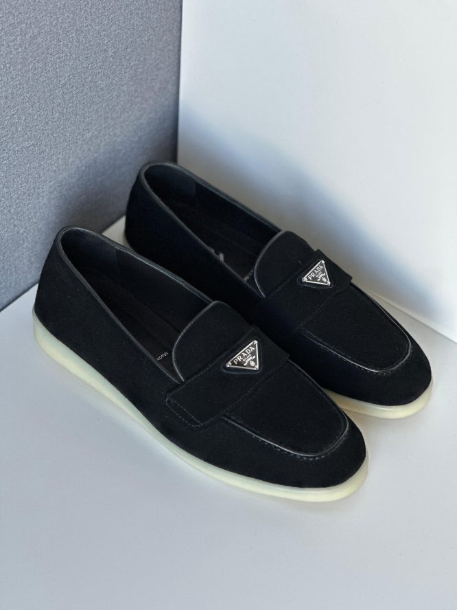 PRADA- Suede - leather Loafer