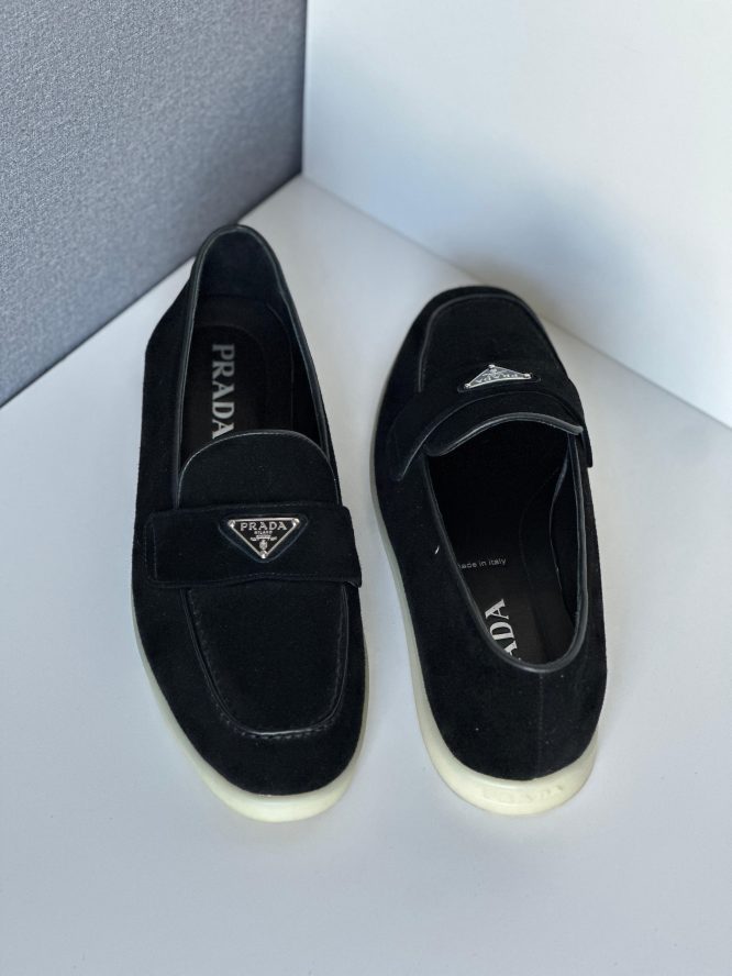 PRADA- Suede - leather Loafer