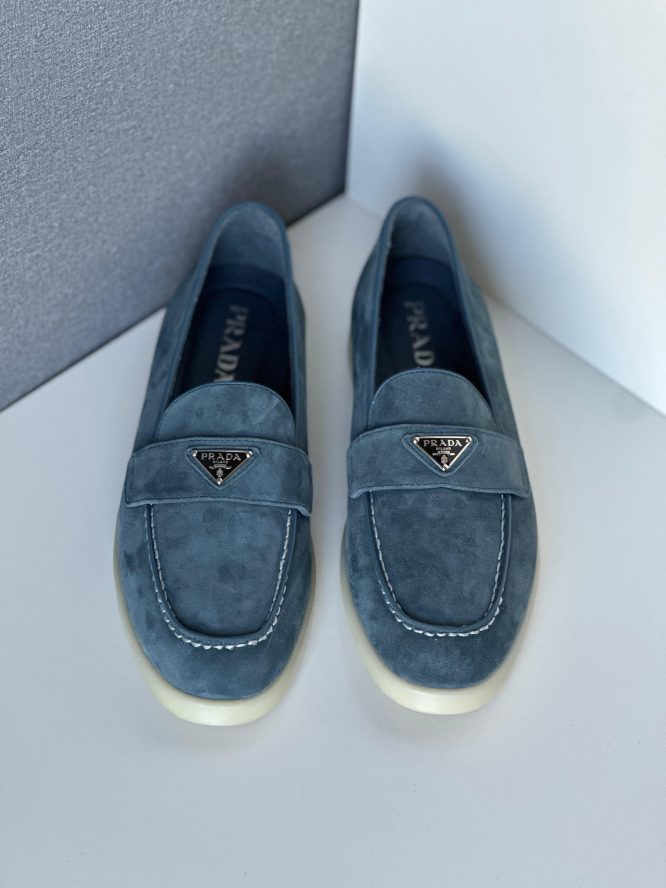 PRADA- Suede - leather Loafer