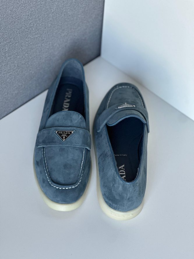 PRADA- Suede - leather Loafer