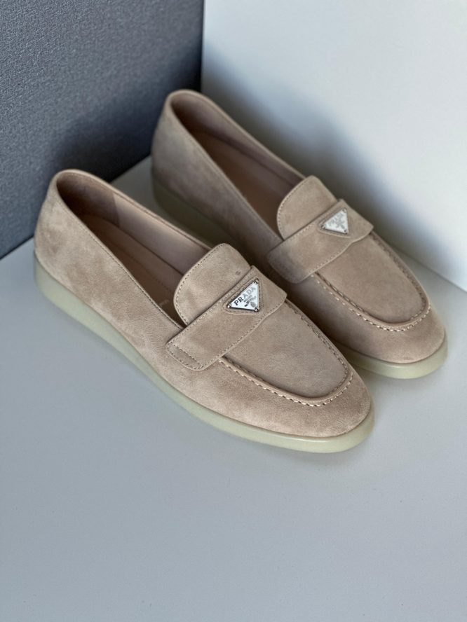 PRADA- Suede - leather Loafer