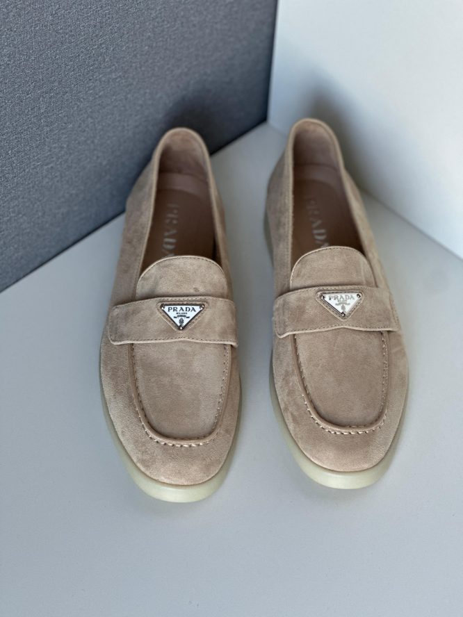 PRADA- Suede - leather Loafer