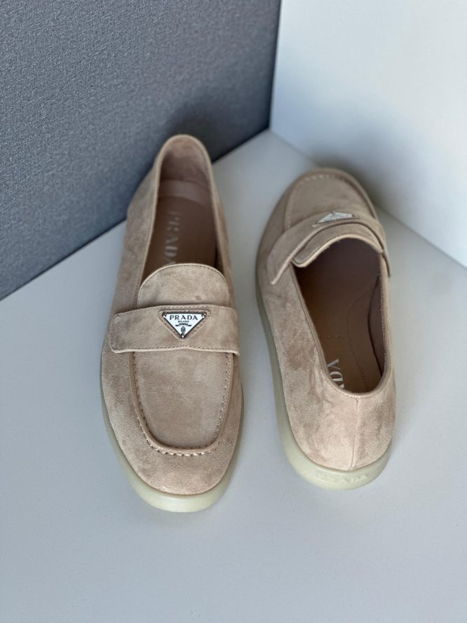 PRADA- Suede - leather Loafer