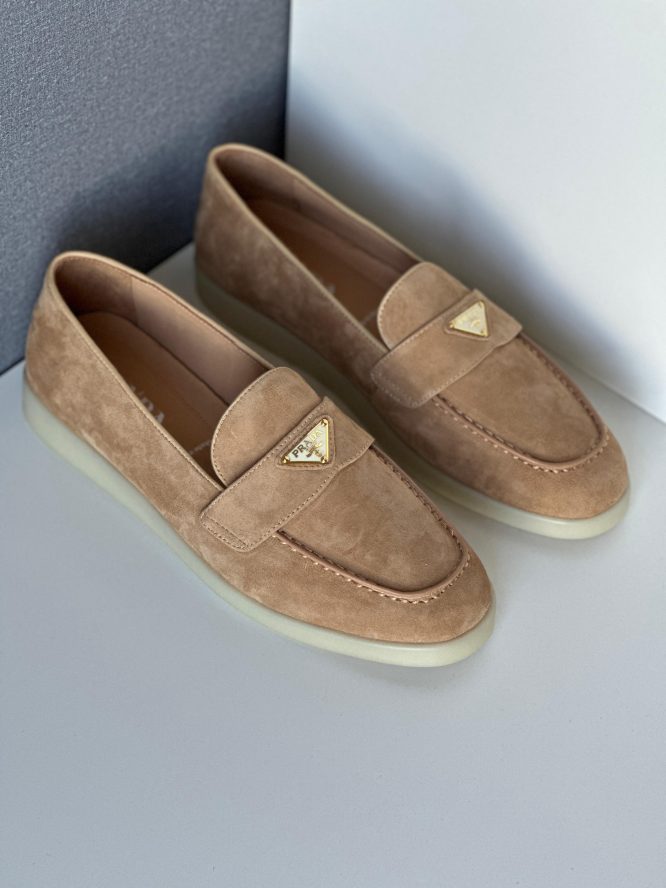 PRADA- Suede - leather Loafer