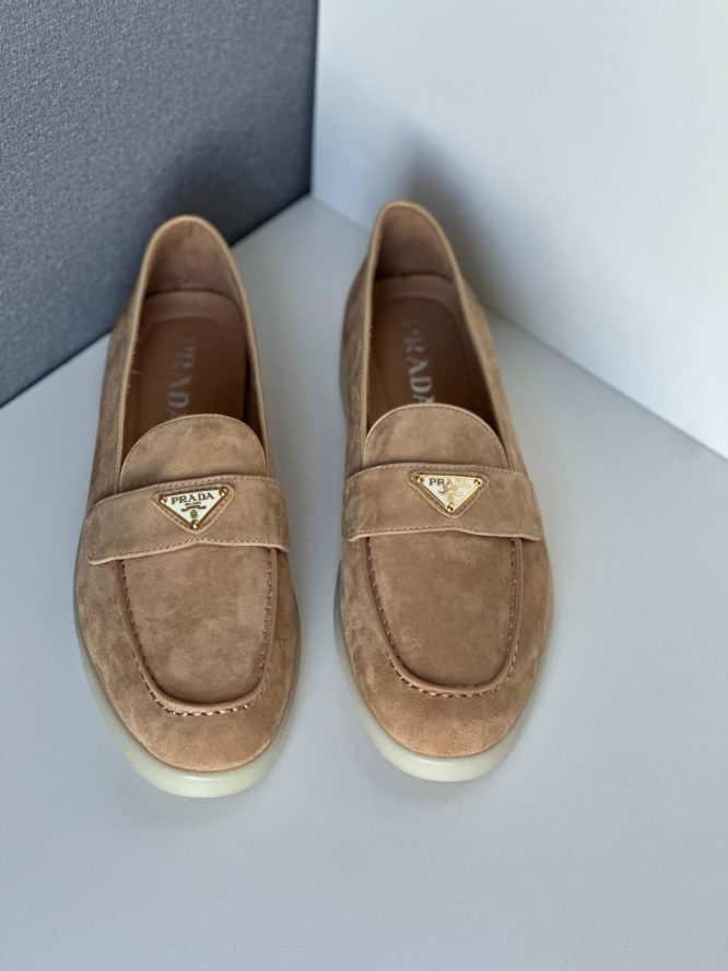 PRADA- Suede - leather Loafer