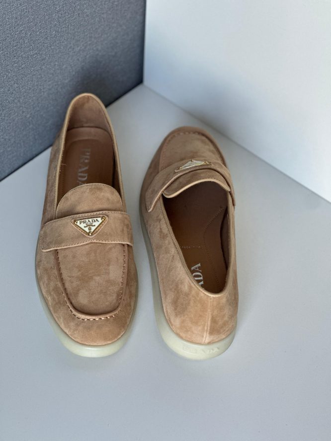 PRADA- Suede - leather Loafer