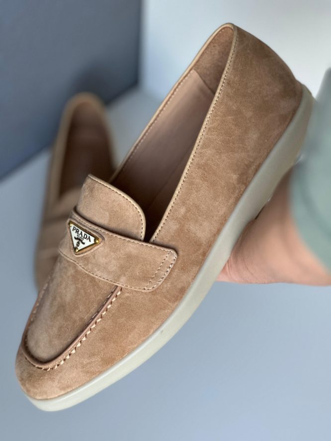 PRADA- Suede - leather Loafer