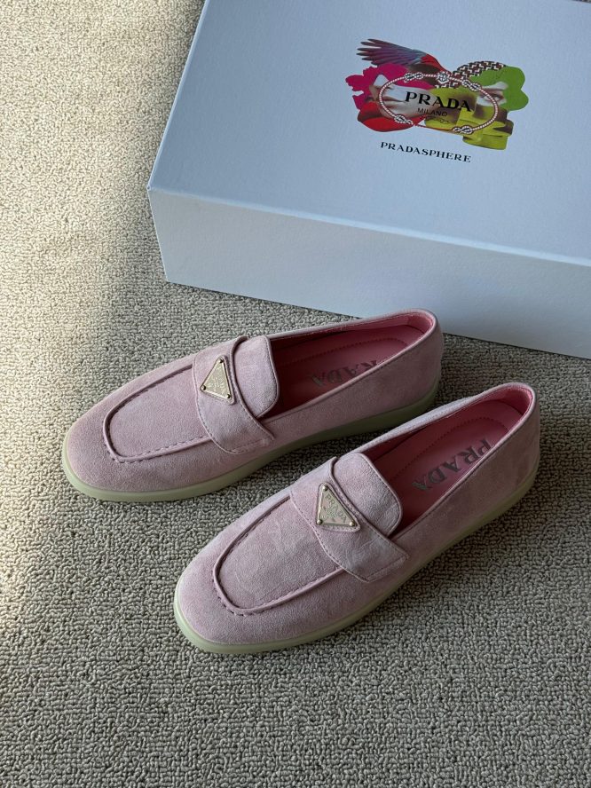 PRADA Suede Leather Loafers