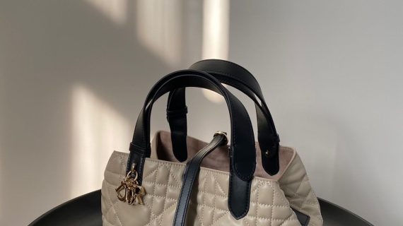 Dior -Toujours Bag Rope Macrocannage Calfskin