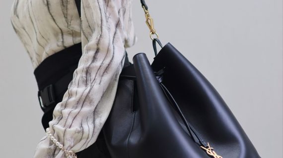 YSL-Supple Nappa Leather Pochon