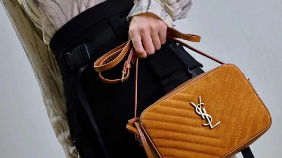 YSL-camera bag sede material