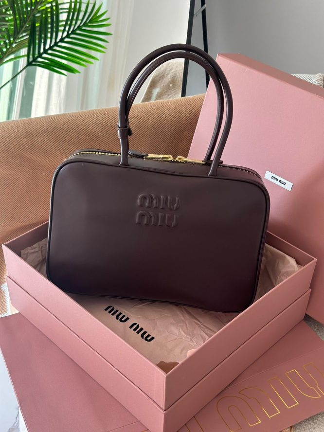 MIU MIU - CNAVAS-TOT BAG