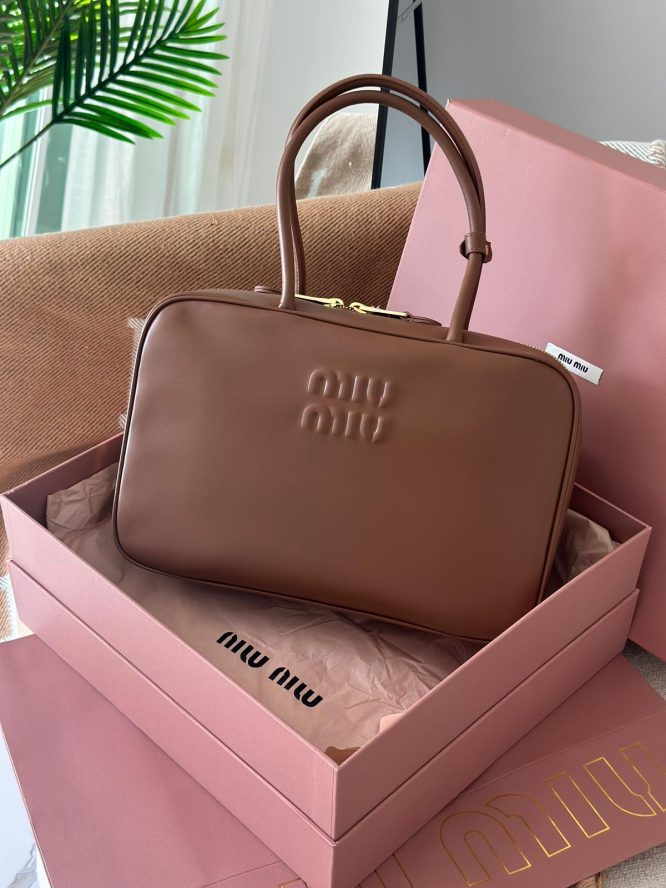 MIU MIU - CNAVAS-TOT BAG