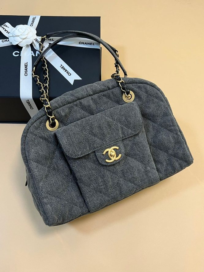 CHANEL 24 A -DENIM- BOWLING BAG