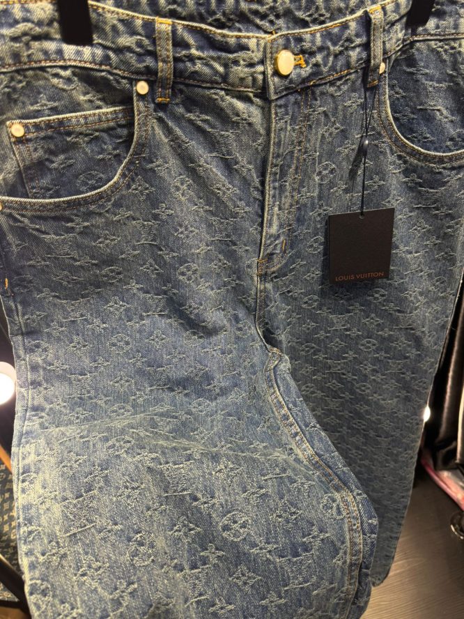 LOUIS VUITTON - Monogram jacquard skate denim pants