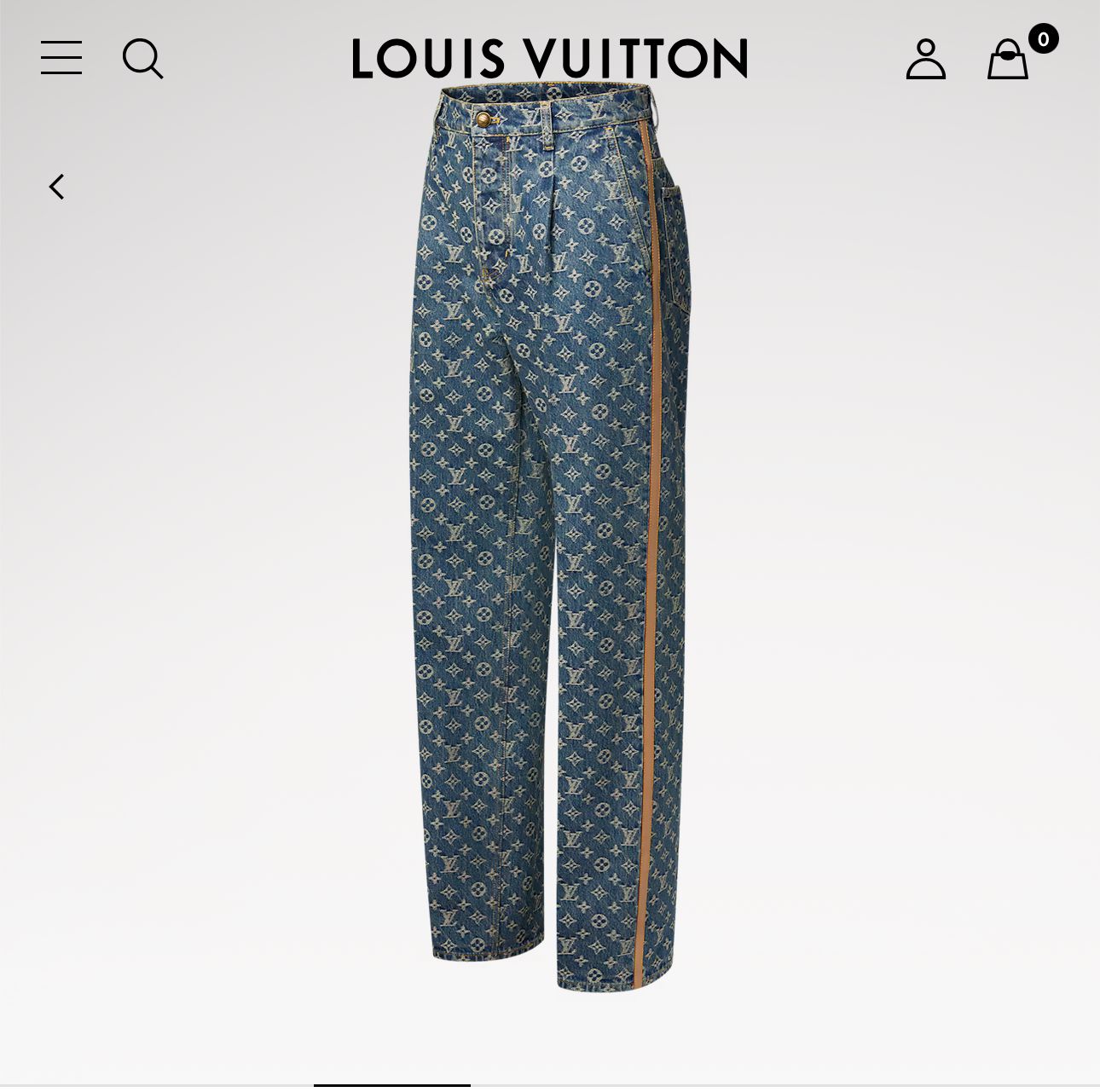 LOUIS VUITTON – Monogram denim tailored – pants – Batool Store LOUIS VUITTON – Monogram denim tailored – pants – Batool Store