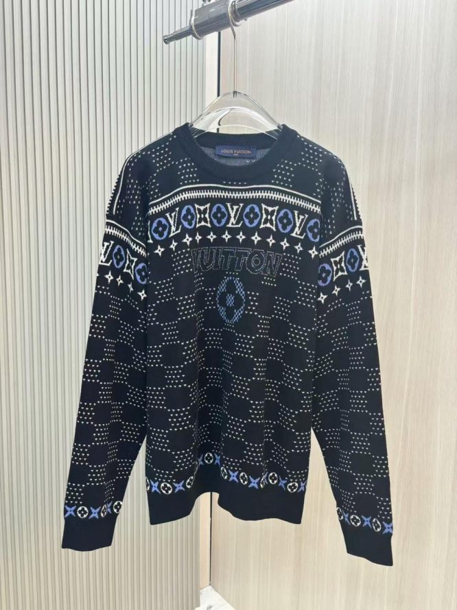 LOUIS VUITTON-Jacquard Wool Pullover