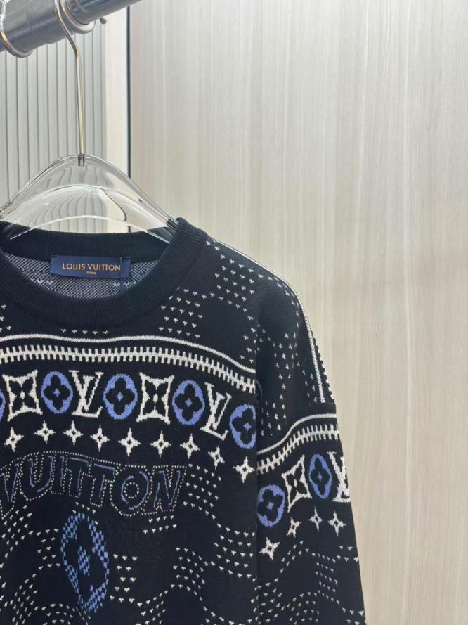 LOUIS VUITTON-Jacquard Wool Pullover