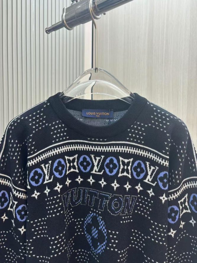 LOUIS VUITTON-Jacquard Wool Pullover