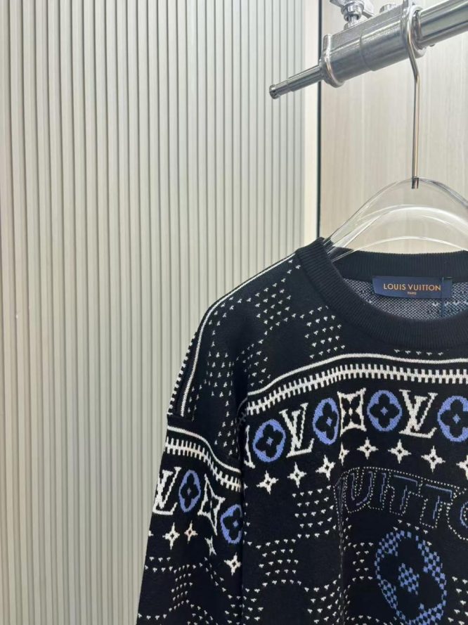 LOUIS VUITTON-Jacquard Wool Pullover