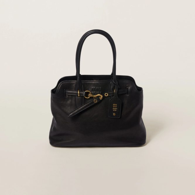 miu miu aventure leather -tote bag