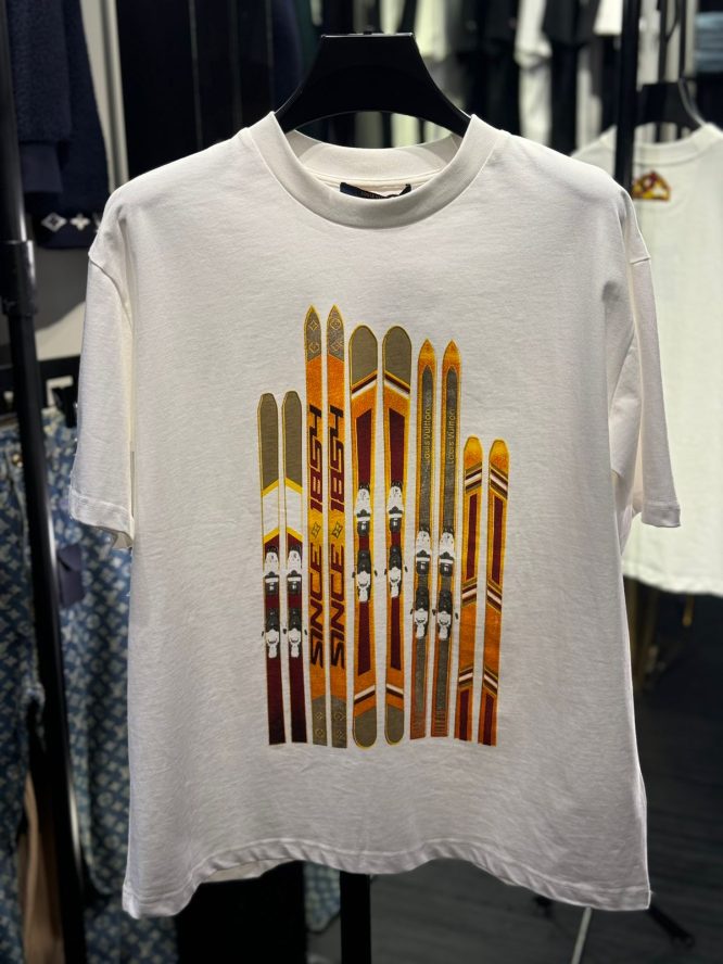 LOUIS VUITTON - Ski Printed Cotton -T_shirt