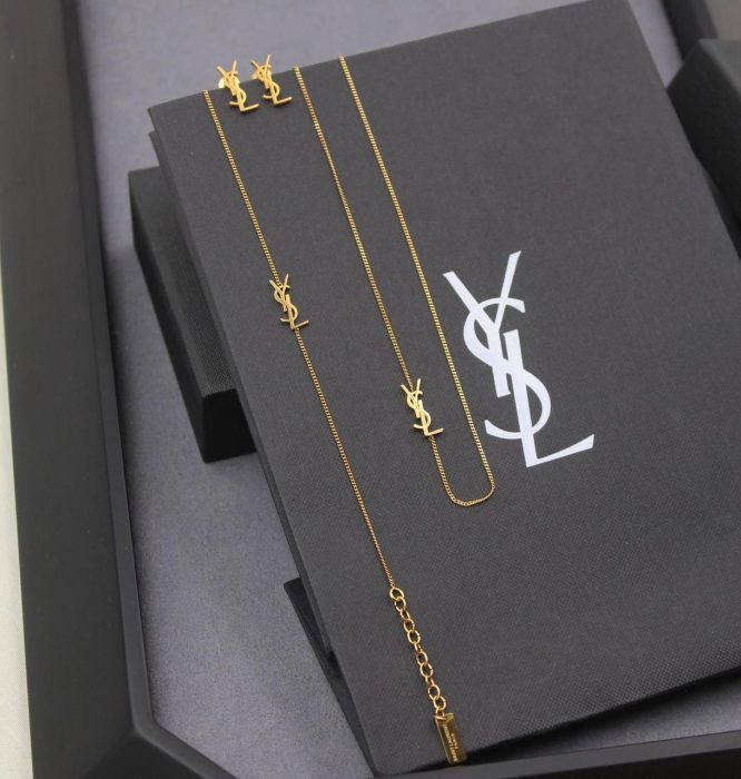 YSL Necklace/ Earrings/Ring