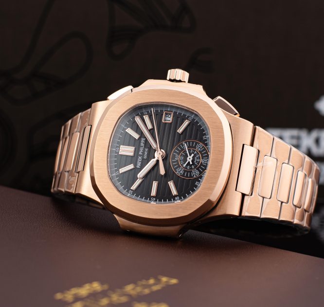 Patek Philippe-CHRONOGRAPH MECHANICAL /NAUTILUS 5980-1R-001- SCRATCH