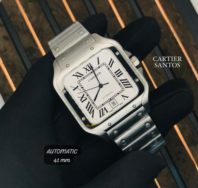 CARTIER -SANTOS AUTOMATIC  MACHINE- A QAUALITY