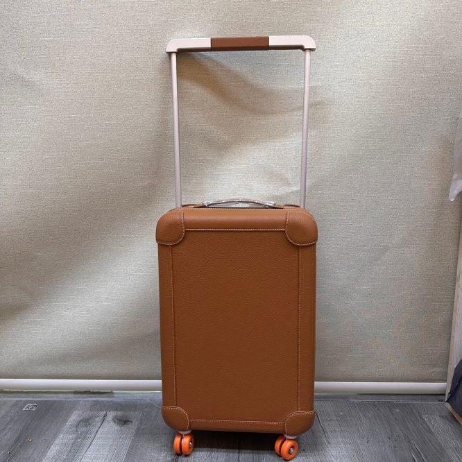 Hermès- Cabine 55 Rolling Suitcase Multicolor Canvas