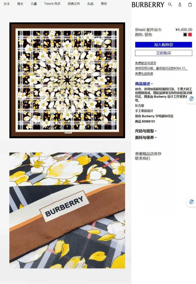 BURBERRY SCARF