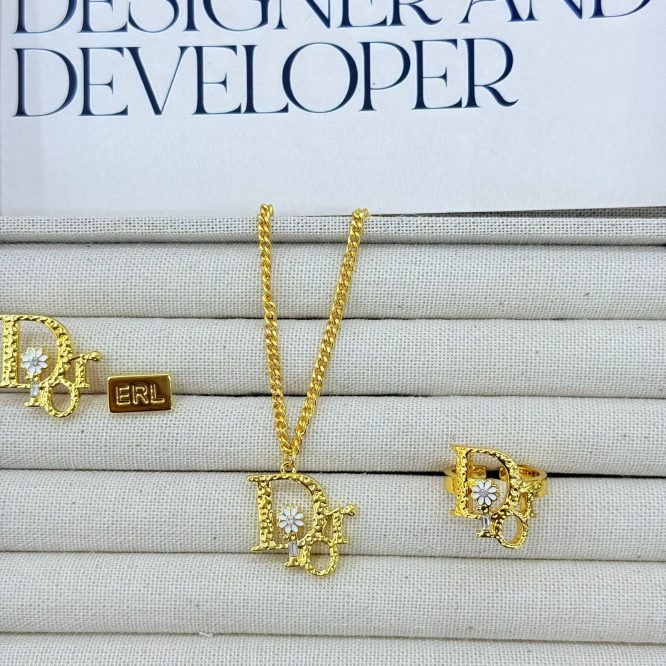 Dior set-  Necklace  Earrings  Ring