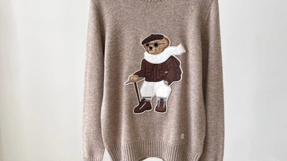 RALPH LAUREN-PEAR CASHMERE- SWEATER -LADIES