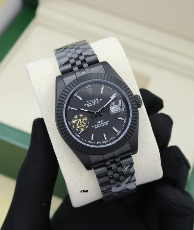 ROLEX FULL BLACK-AUTOMAITC- GOOD QAULITY-MACHINE AA QUALITY