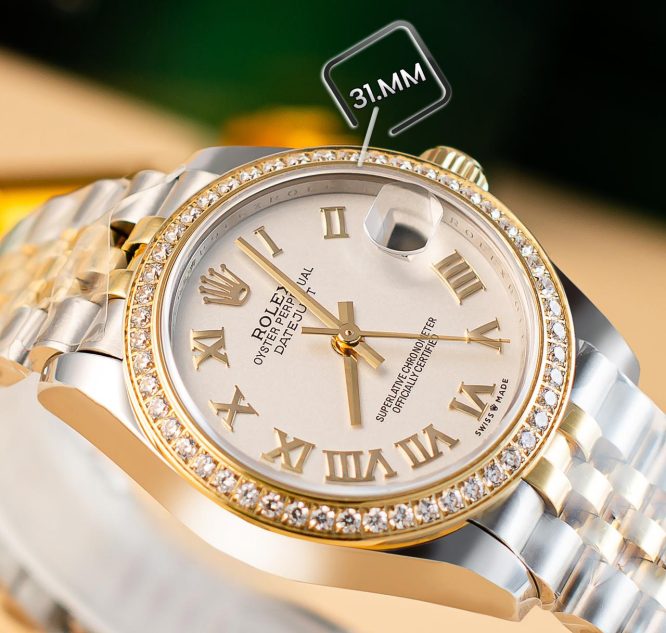 ROLEX -DATE-JUST DIAMOUND -31 MM