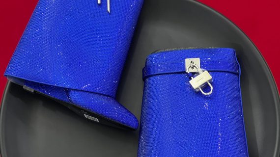 GIVENCHY BOOT -CHARK LOOK - BLUE -SHORT