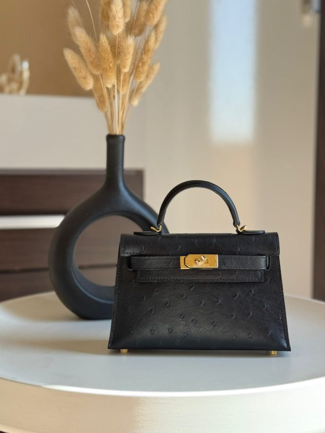 HERMES OSTRICH FULL HAND MADE