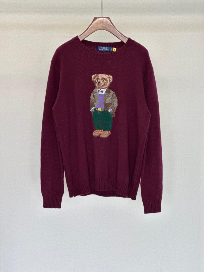 RALPH LAUREN- Bear Wool-Cashmere Jumper