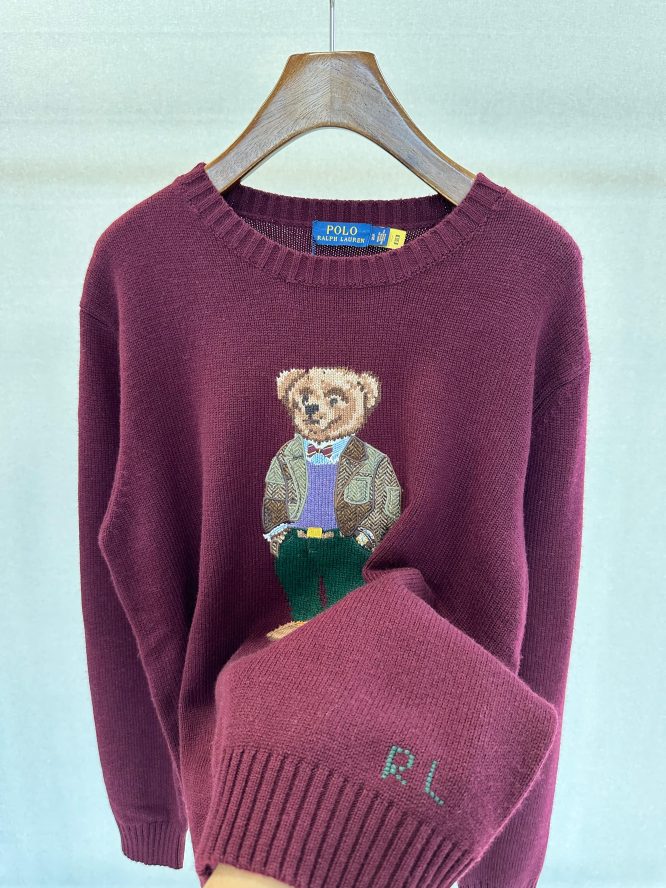 RALPH LAUREN- Bear Wool-Cashmere Jumper