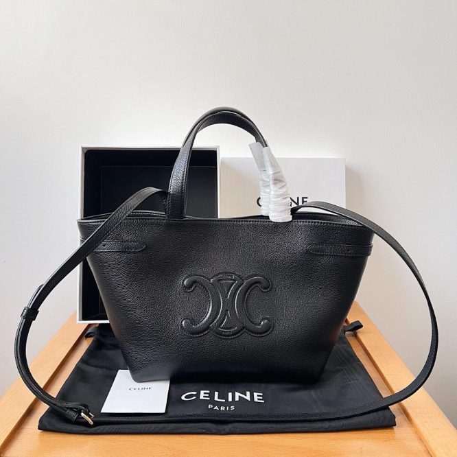 CELINE-MEDIUM CABAS ANAÏS CUIR TRIOMPHE IN GRAINED CALFSKIN