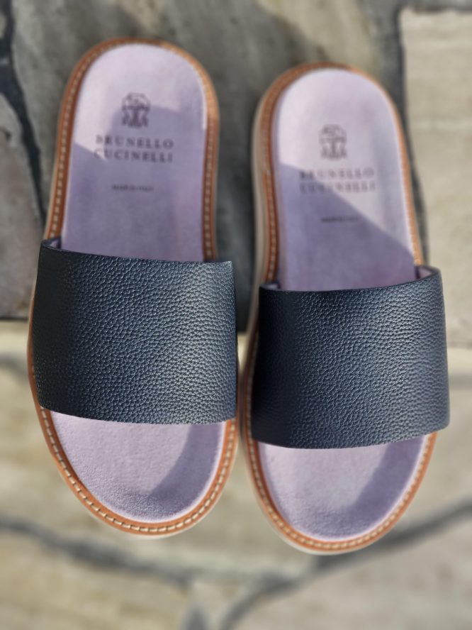 BRUNELLO CUCINELLI- SUEDE SLIPPERS BY BRUNELLO CUCINELLI