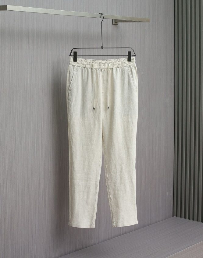 LORO PIANA-SUMMER SIMPLE STRAIGHT TUBE PANTS LONG