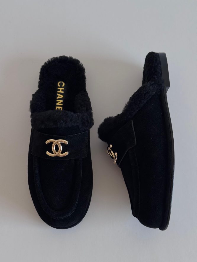 CHANEL -SHOES MOCCASINS- LOAFER FLATS CC LOGO