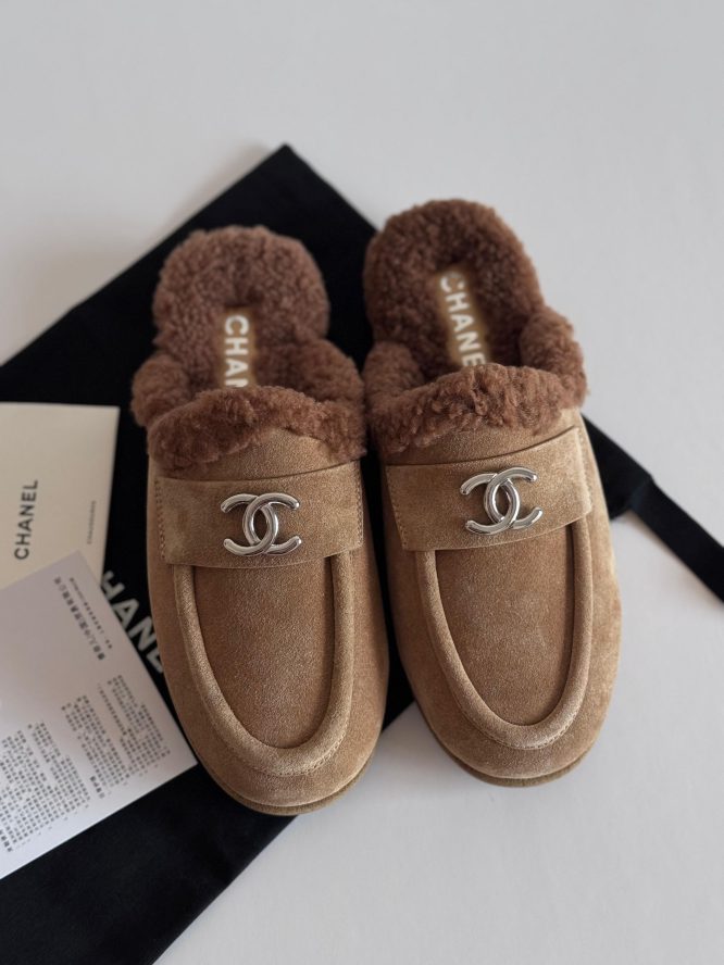 CHANEL -SHOES MOCCASINS- LOAFER FLATS CC LOGO