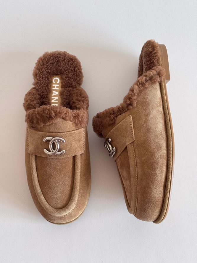 CHANEL -SHOES MOCCASINS- LOAFER FLATS CC LOGO