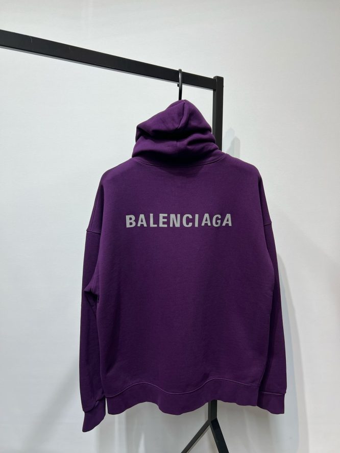 BALENCIAGA-  BACK LOGO OVERSIZED -HOODIE