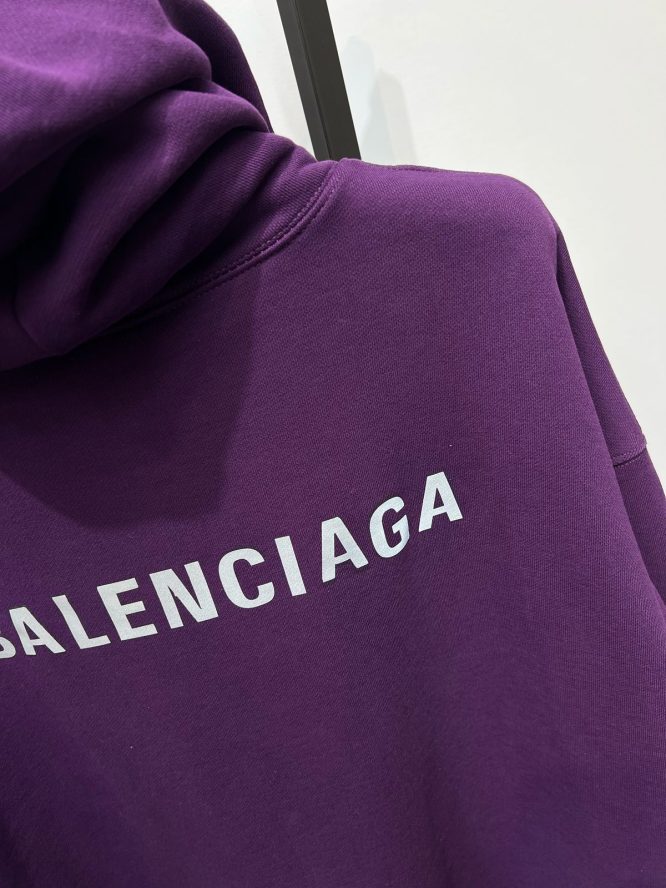 BALENCIAGA-  BACK LOGO OVERSIZED -HOODIE