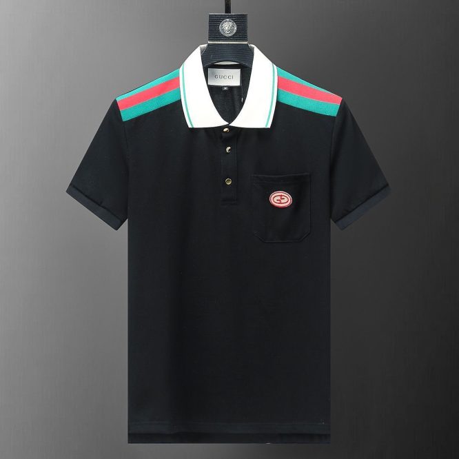 GUCCI-EMBROIDERED STRETCH-COTTON PIQUÉ POLO SHIRT